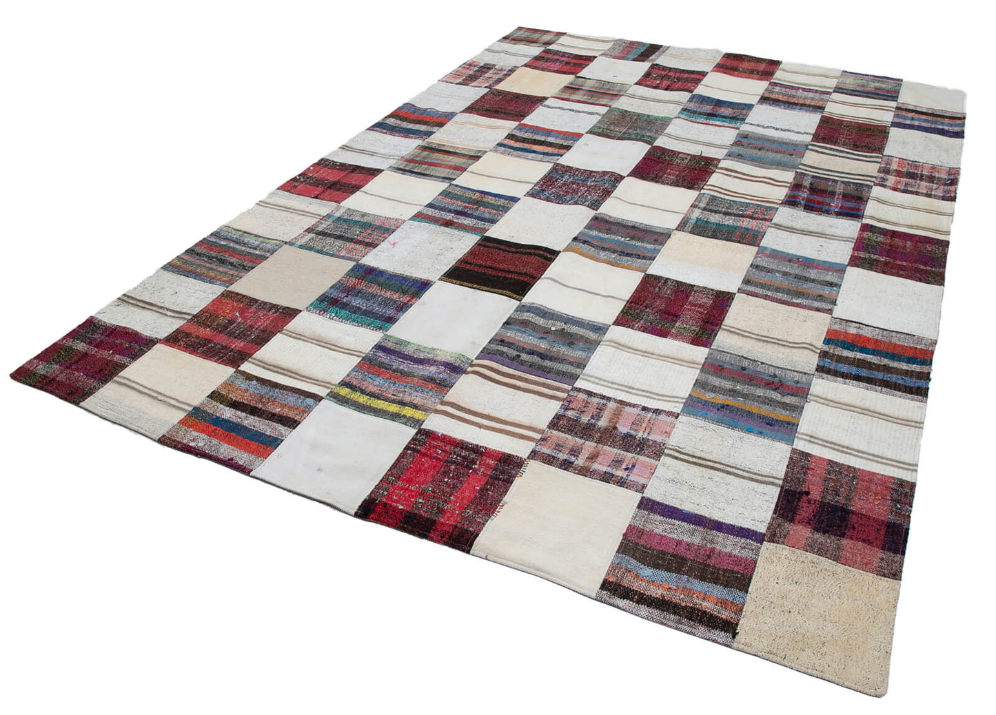 8x11 Multicolor Kilim Patchwork Rug - 30614