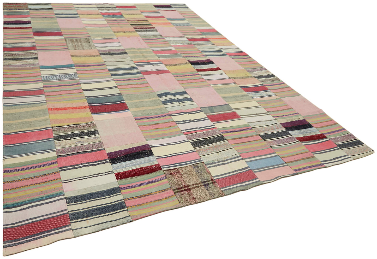 9x12 Multicolor Kilim Patchwork Rug - 30623