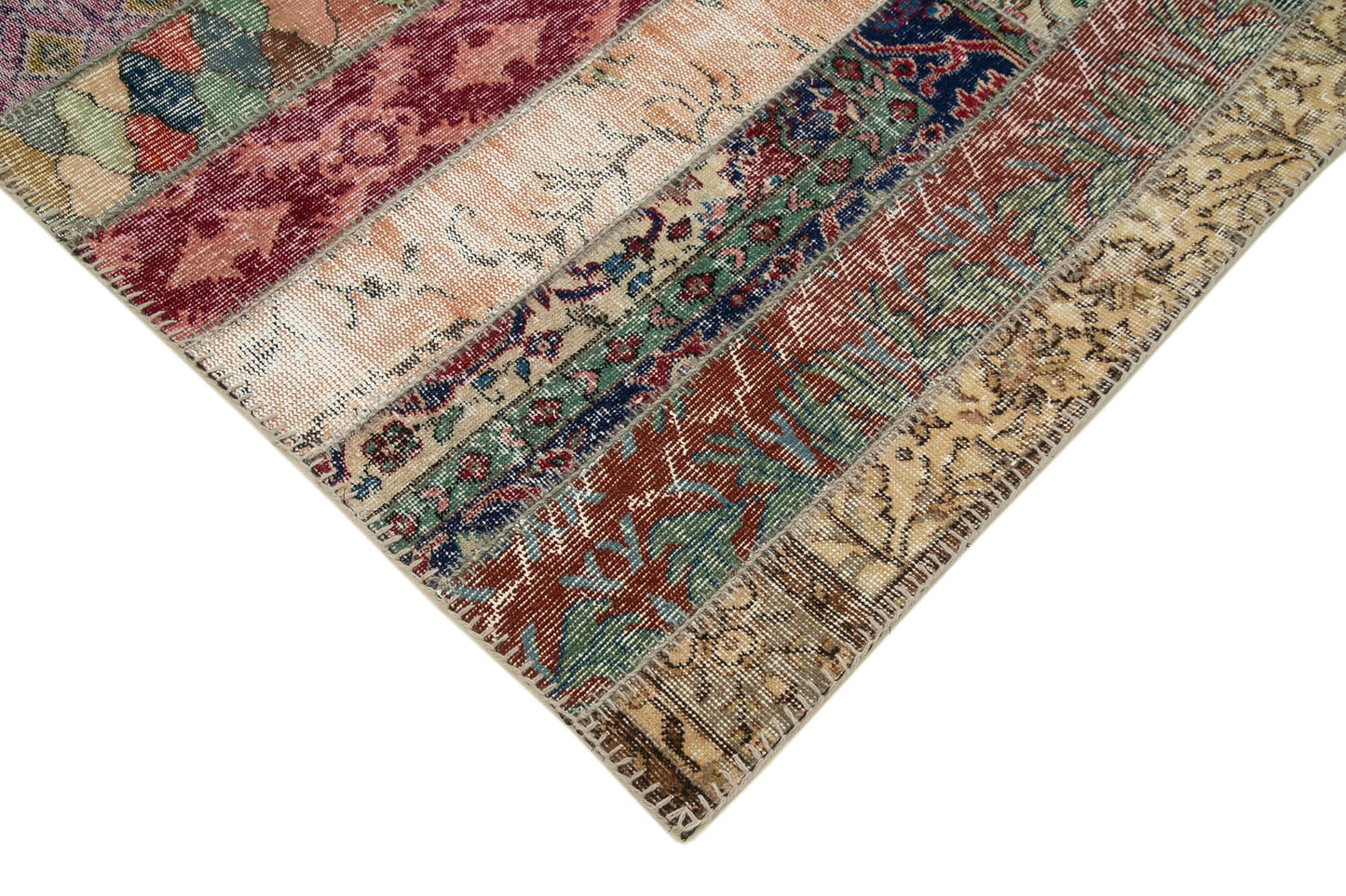 6x8 Multicolor Modern Patchwork Rug - 30986