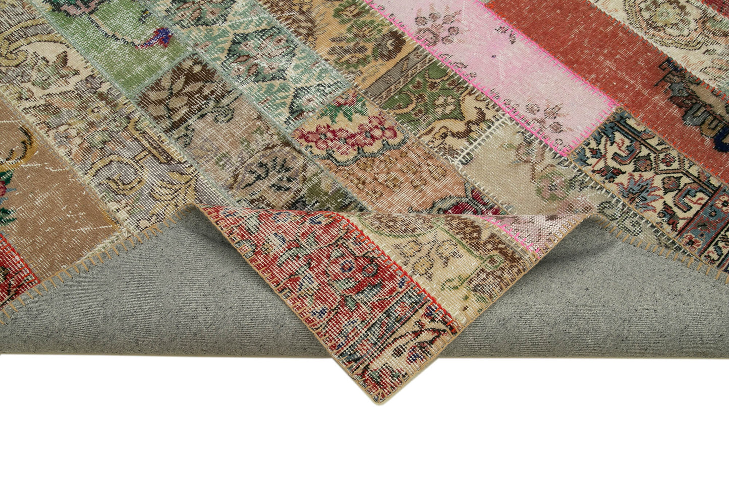 7x10 Multicolor Modern Patchwork Rug - 30989