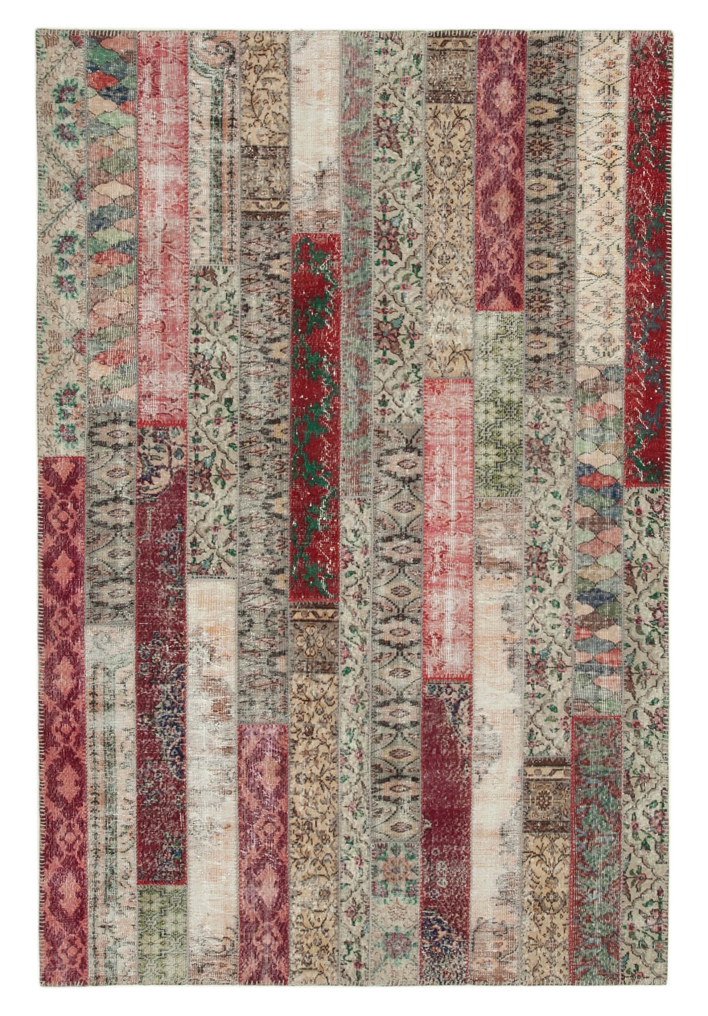 7x10 Multicolor Modern Patchwork Rug - 30997