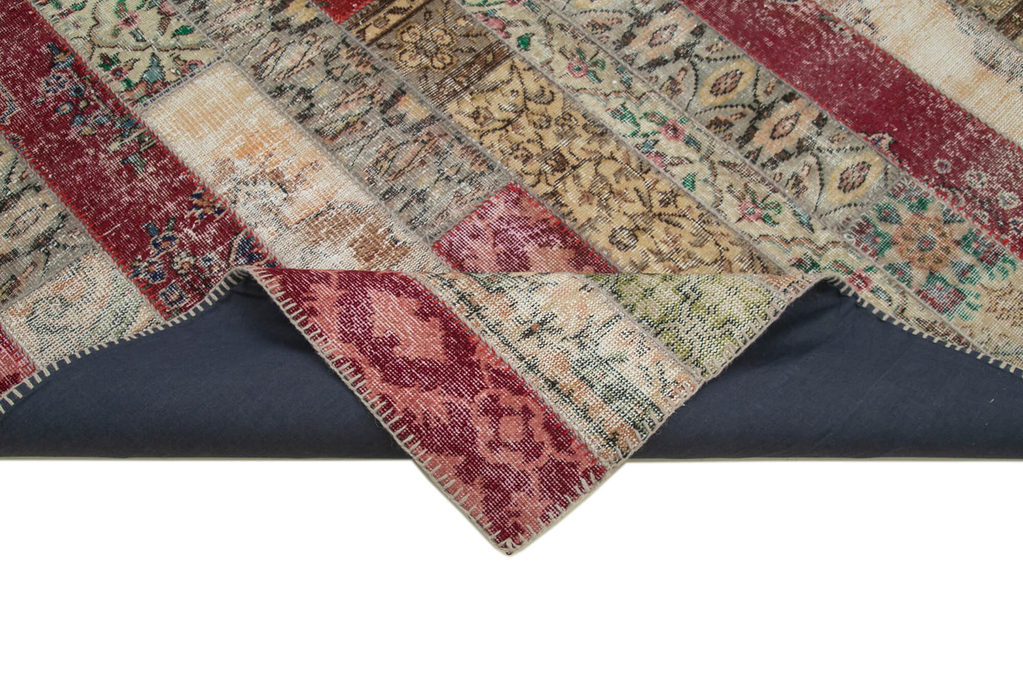 7x10 Multicolor Modern Patchwork Rug - 30997