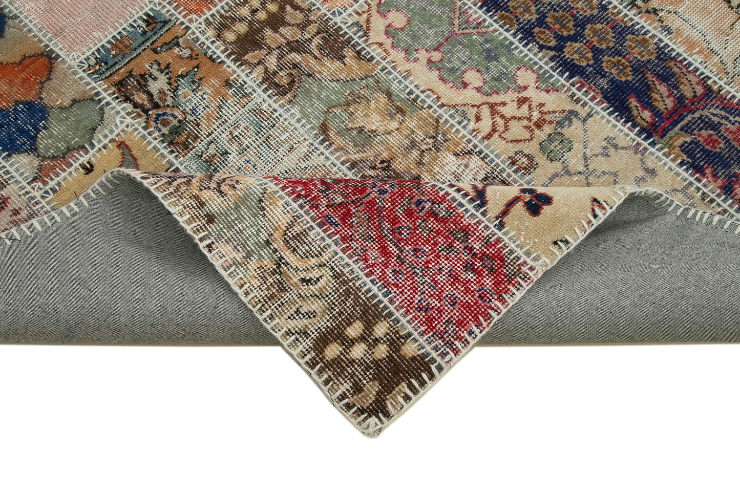 7x10 Multicolor Modern Patchwork Rug - 30999