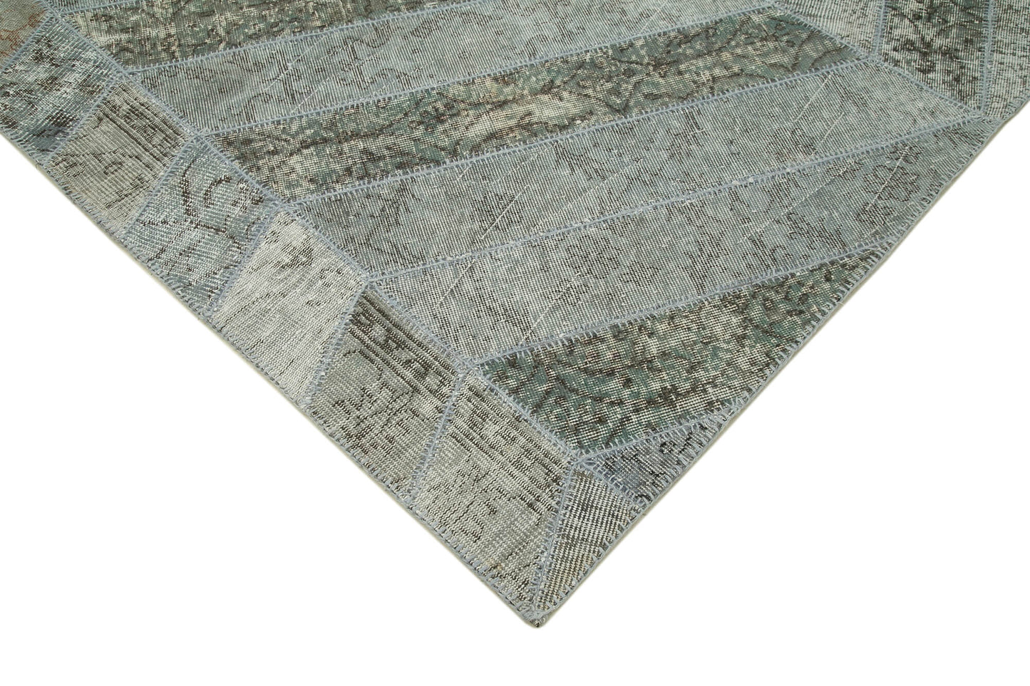 6x10 Grey Modern Patchwork Rug - 31030