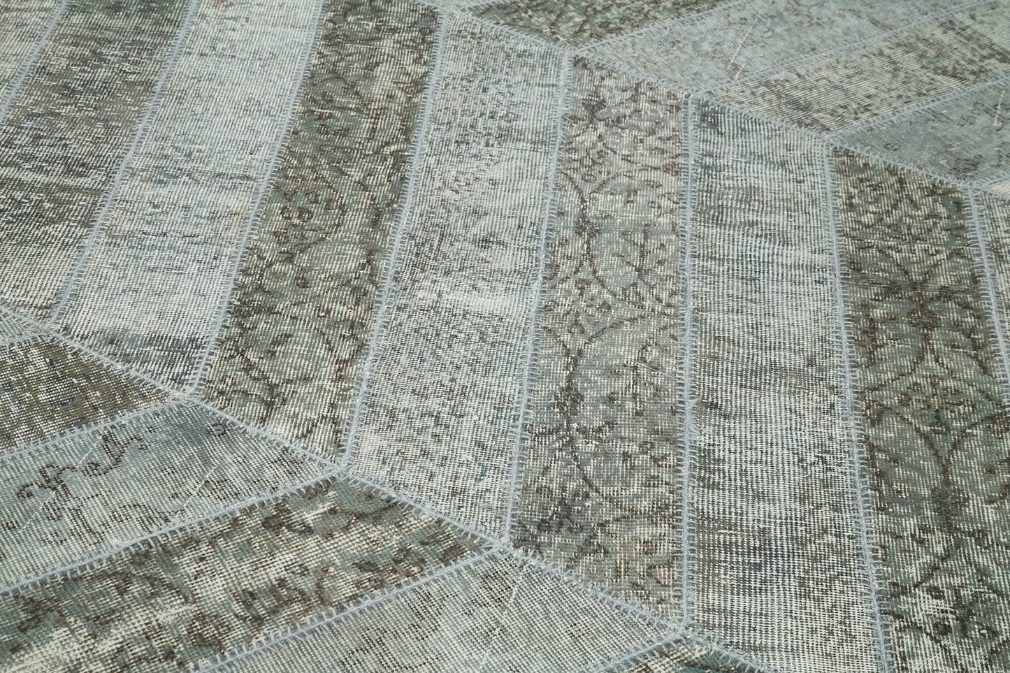 6x10 Grey Modern Patchwork Rug - 31030