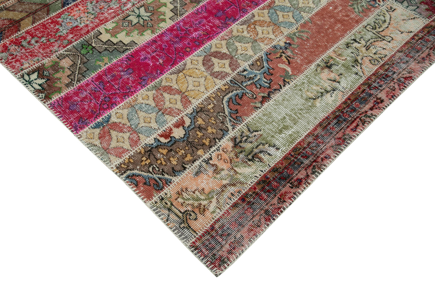 7x10 Multicolor Modern Patchwork Rug - 31044
