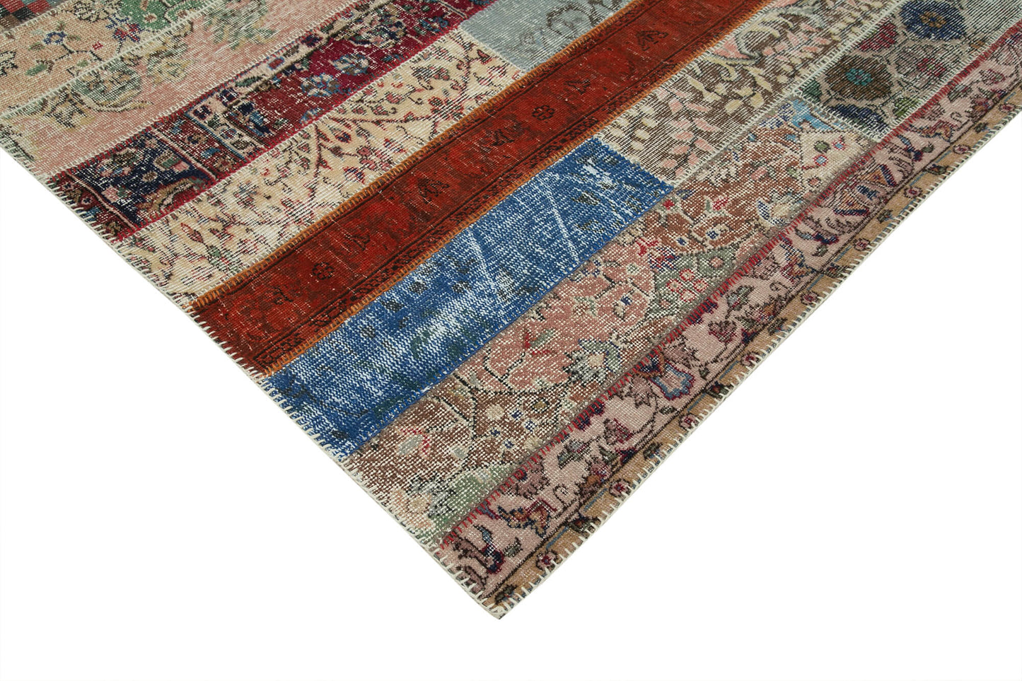7x10 Multicolor Modern Patchwork Rug - 31045