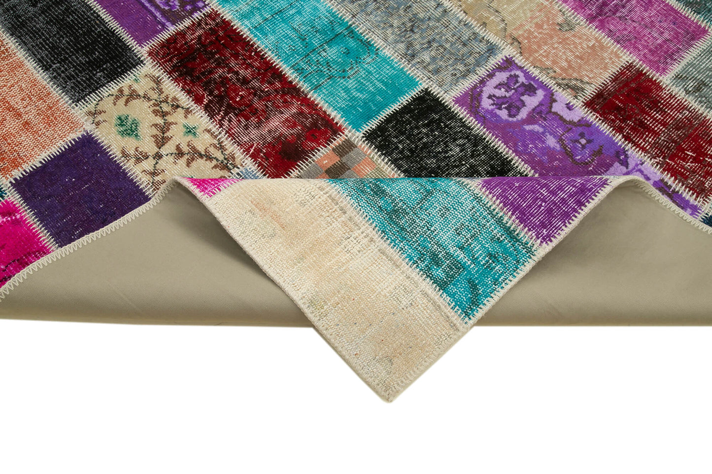 6x10 Multicolor Modern Patchwork Rug - 31062