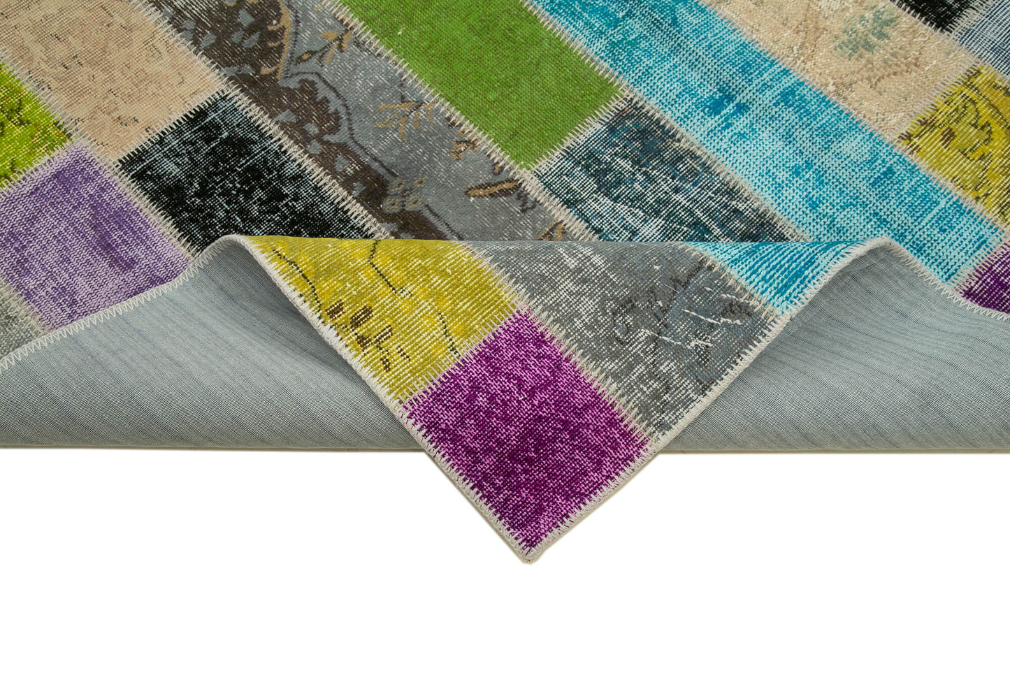 7x10 Multicolor Modern Patchwork Rug - 31073