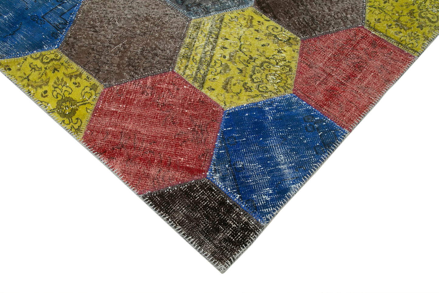 7x10 Multicolor Modern Patchwork Rug - 31101