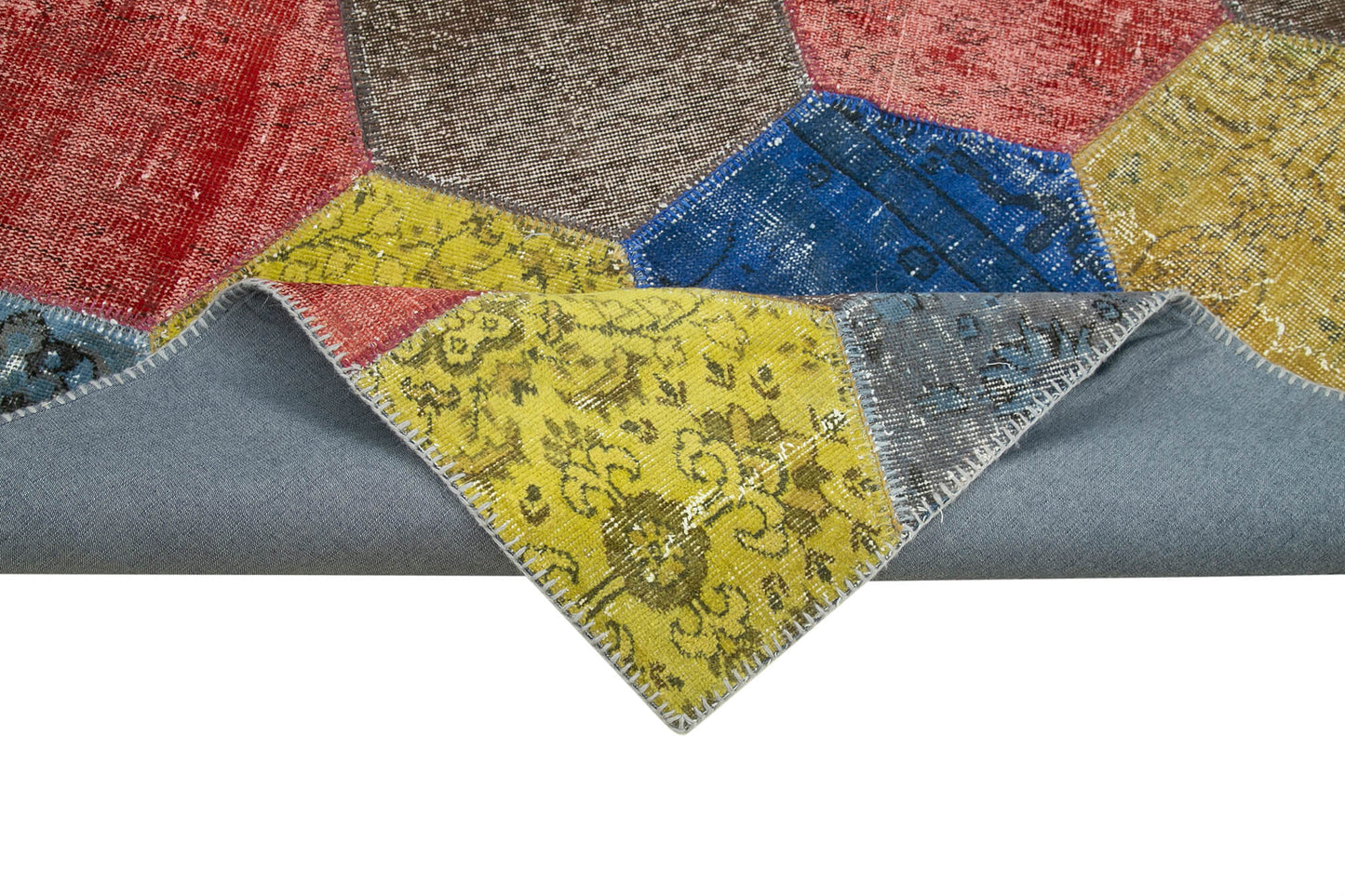 7x10 Multicolor Modern Patchwork Rug - 31101