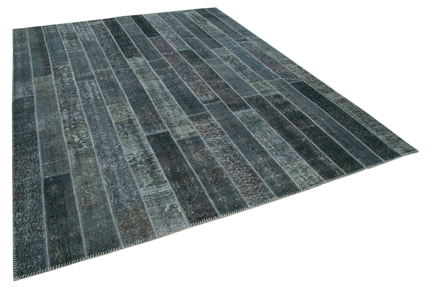 8x10 Grey Modern Patchwork Rug - 31128