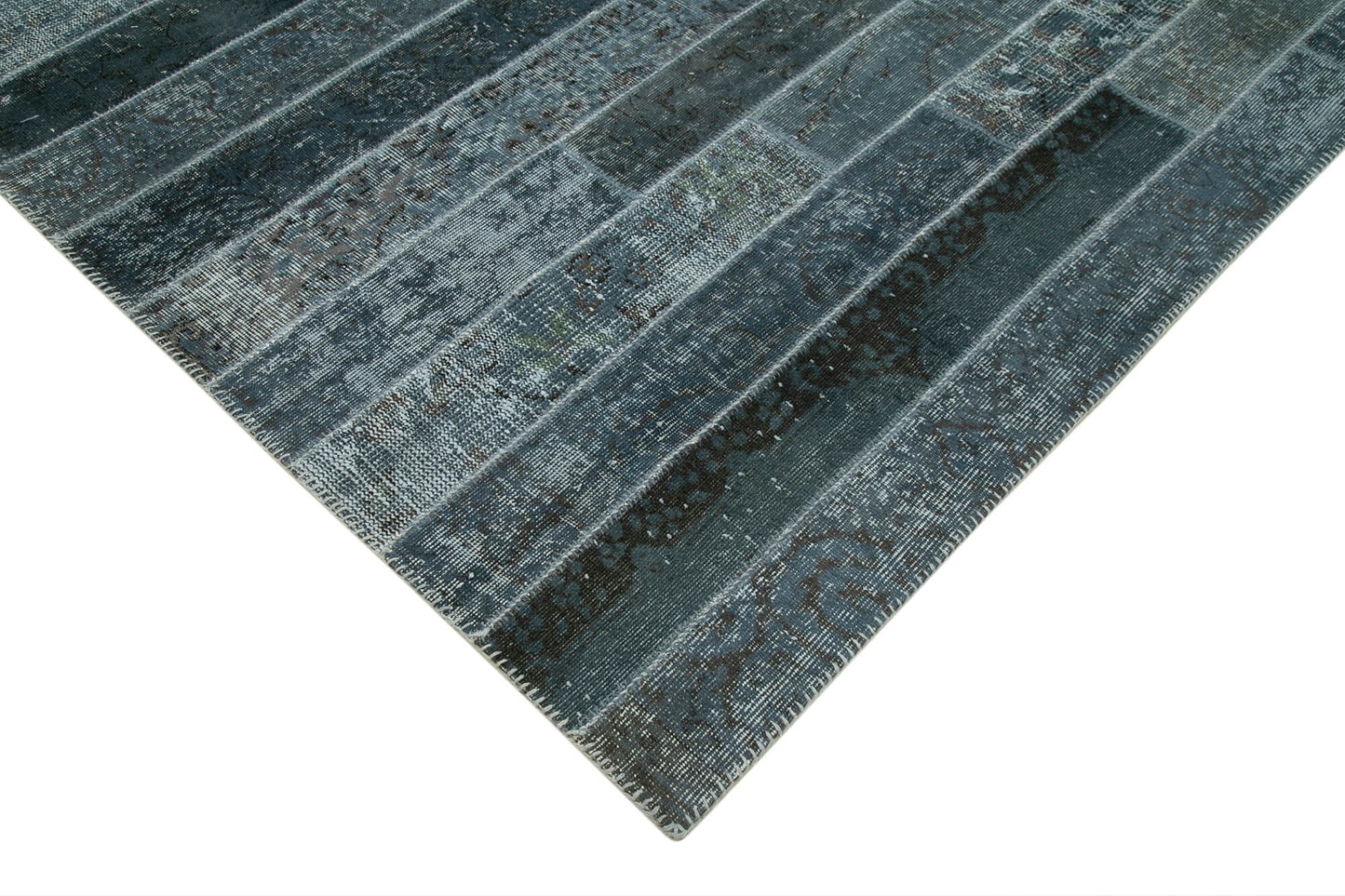 8x10 Grey Modern Patchwork Rug - 31128