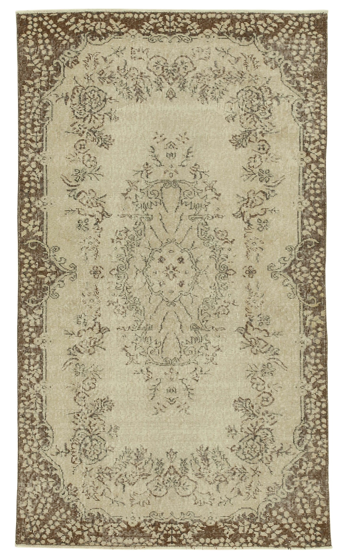 4x7 Beige Overdyed Rug - 31247