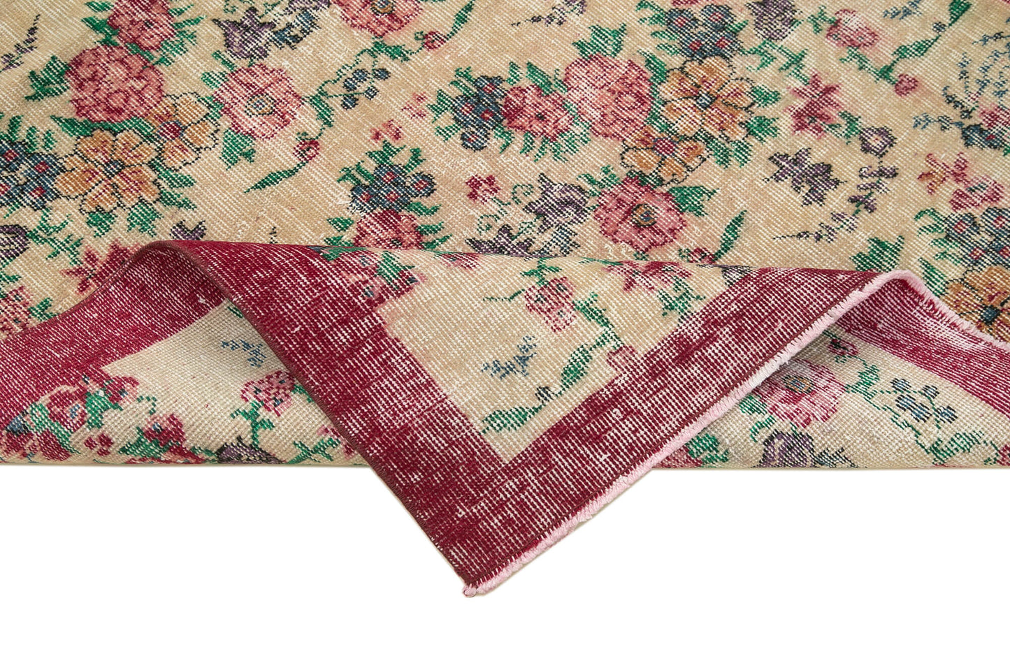 4x7 Red Overdyed Rug - 31269
