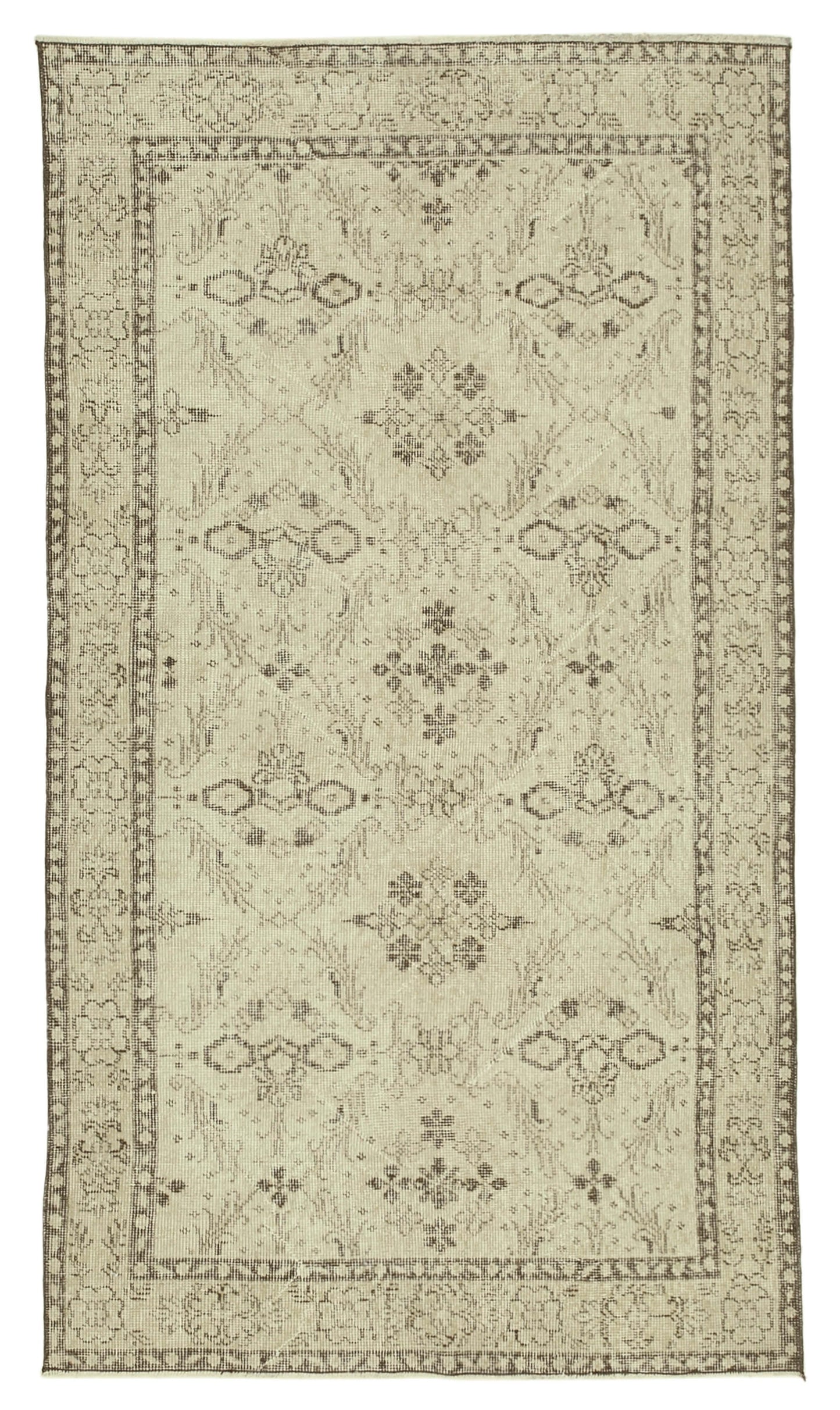 4x7 Beige Overdyed Rug - 31285