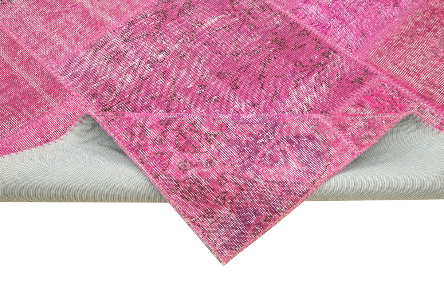 8x11 Pink Patchwork Rug- 31290