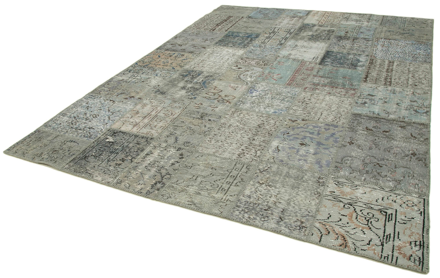 8x11 Grey Patchwork Rug- 31292