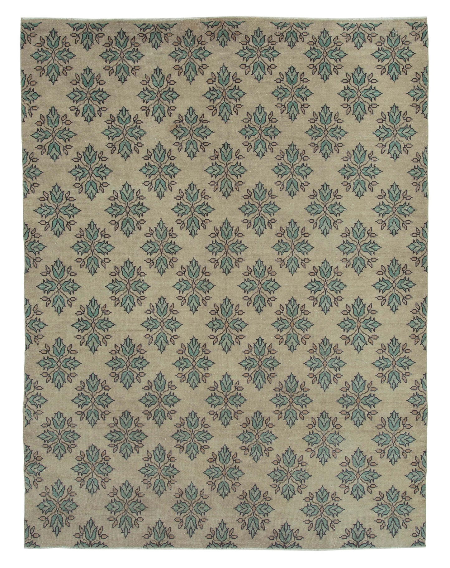 7x9 Beige Bohemian Rug - 31302