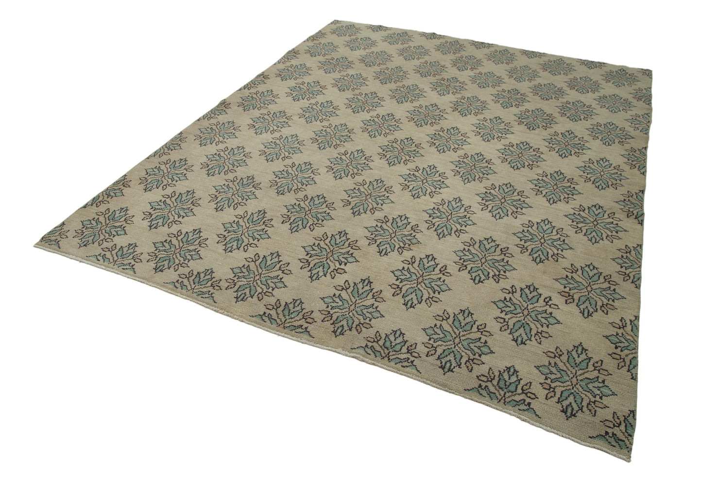 7x9 Beige Bohemian Rug - 31302