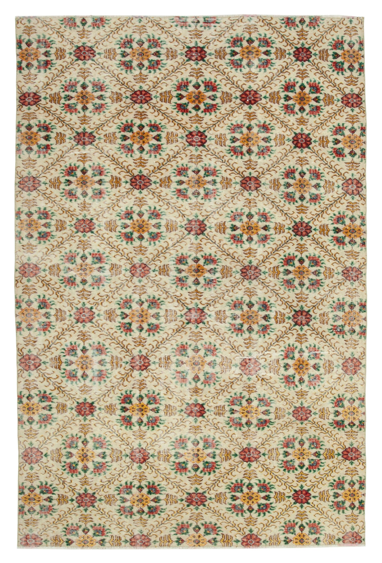 6x8 Yellow Bohemian Rug - 31315