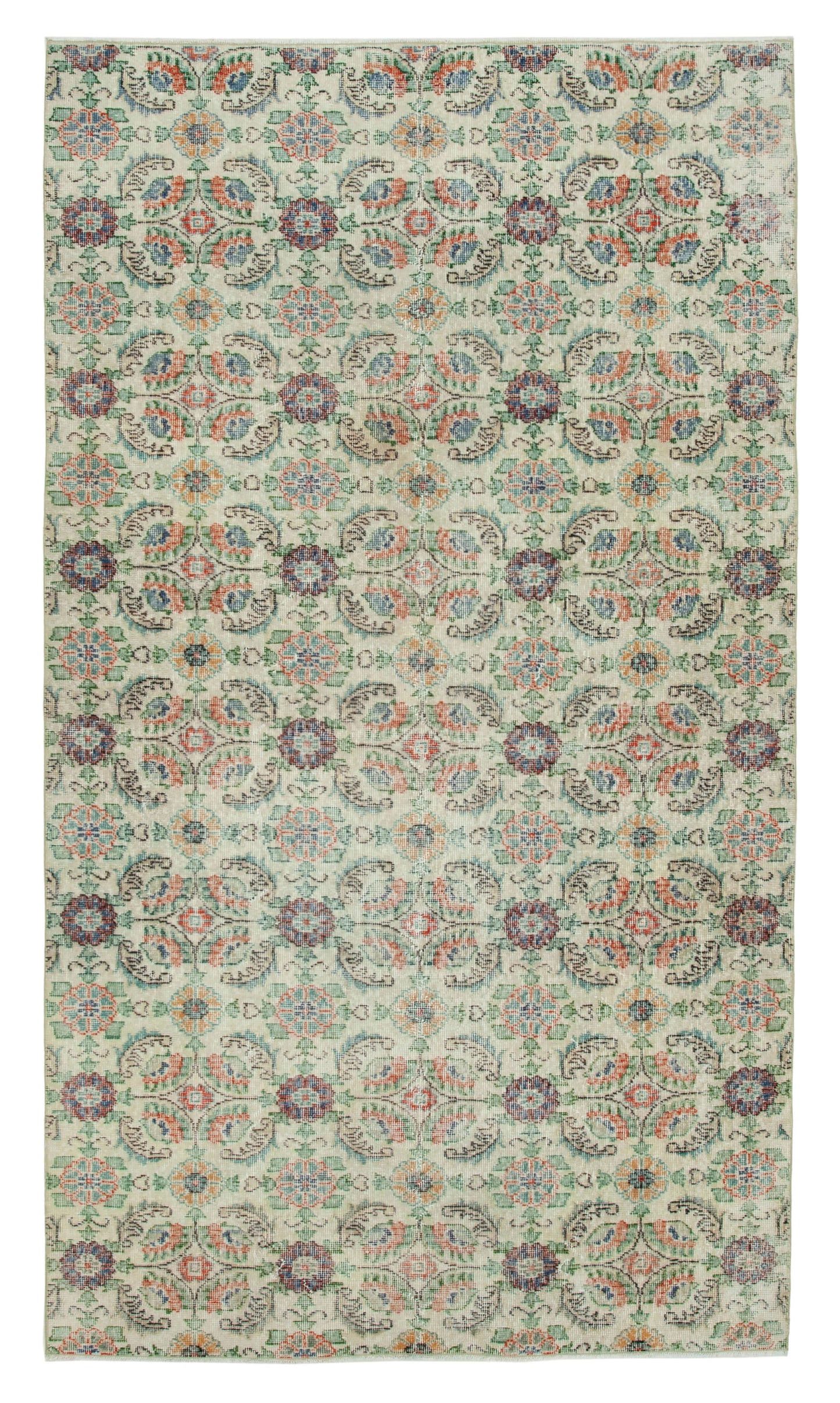 5x9 Multicolor Bohemian Rug - 31332