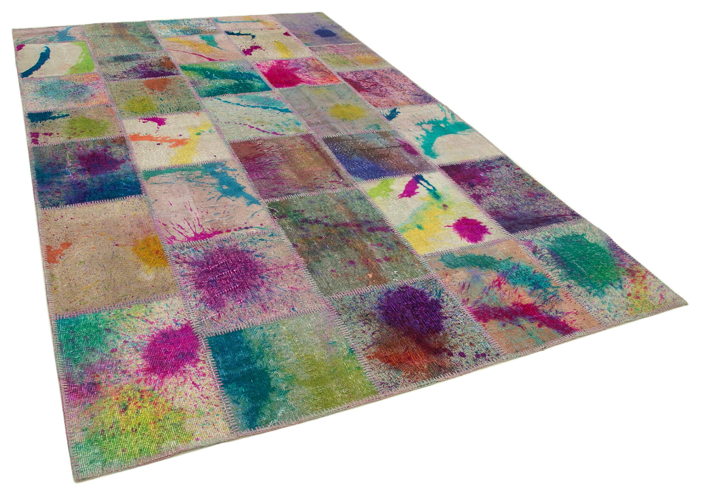 7x10 Multicolor Patchwork Rug - 31340