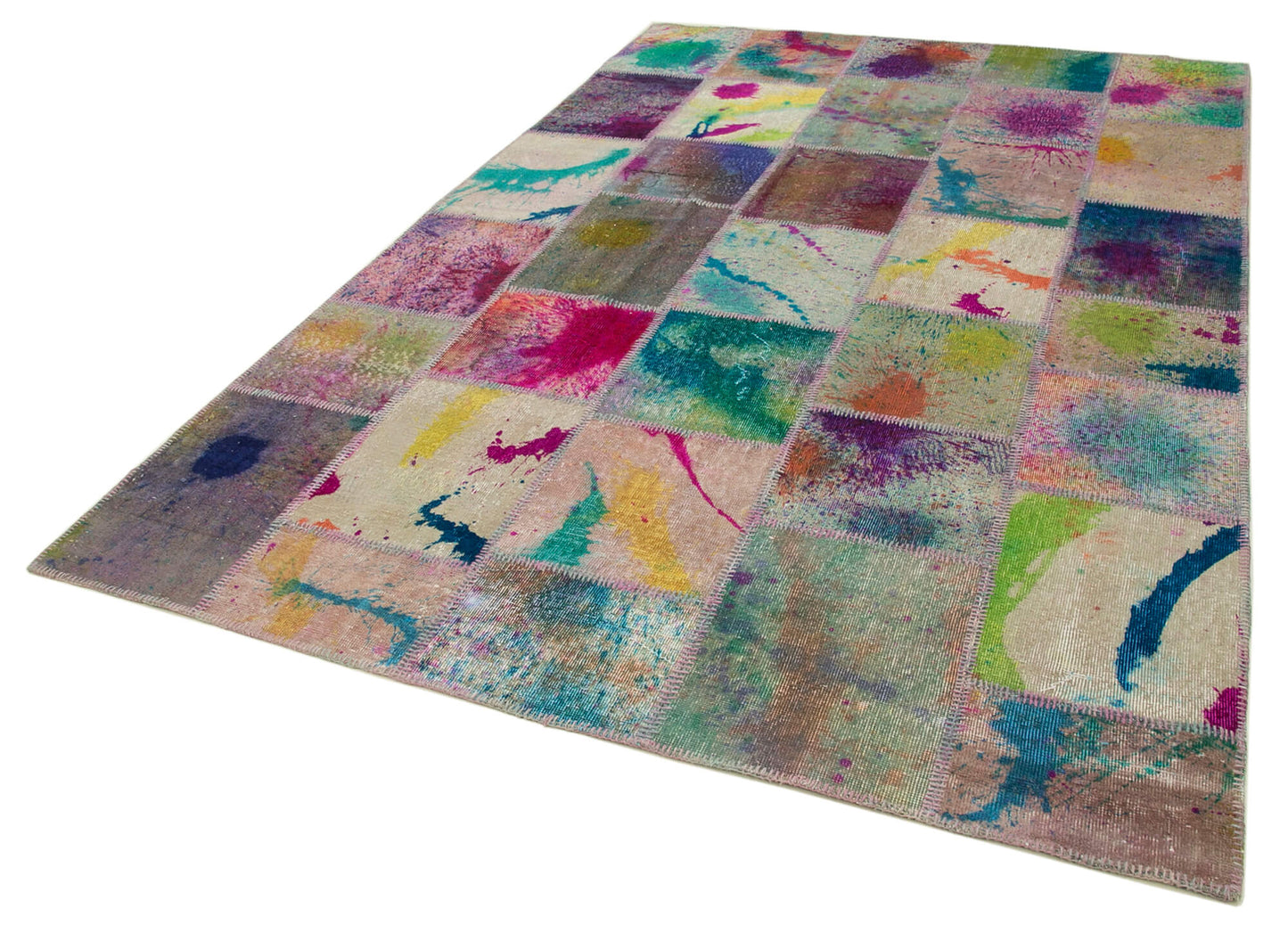 7x10 Multicolor Patchwork Rug - 31340