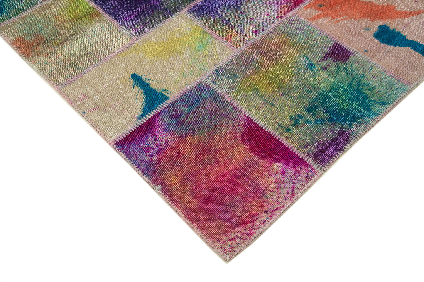 7x10 Multicolor Patchwork Rug - 31342