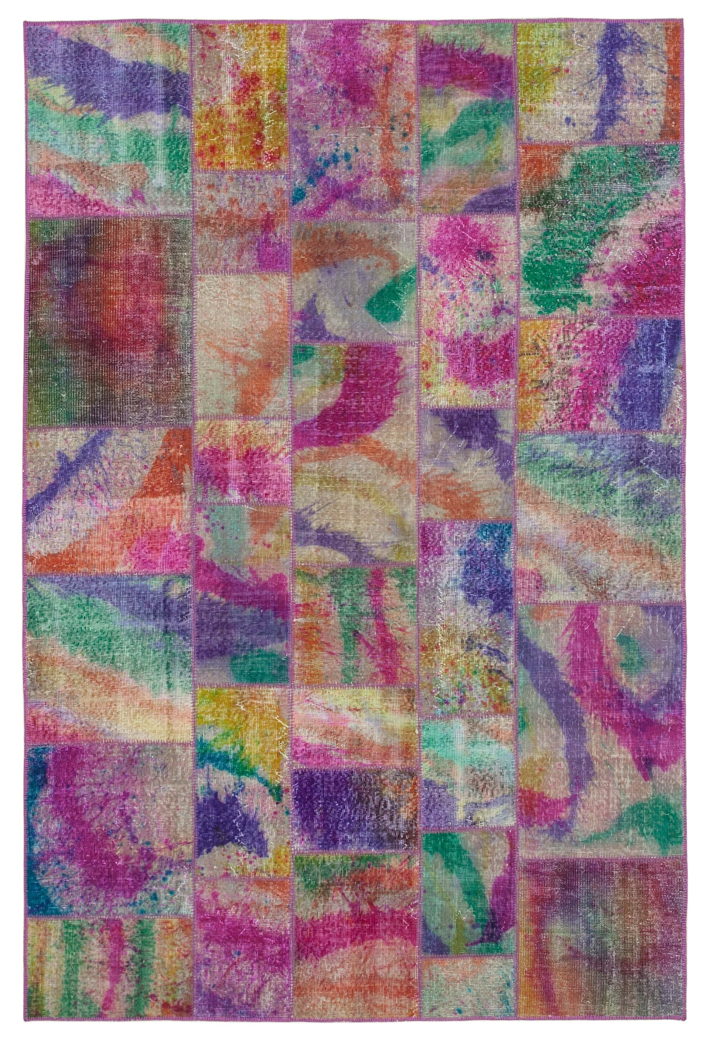 7x10 Multicolor Patchwork Rug - 31344