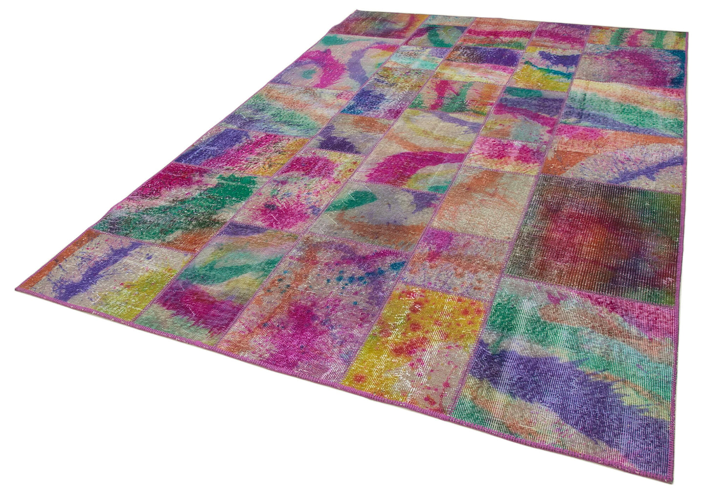 7x10 Multicolor Patchwork Rug - 31344