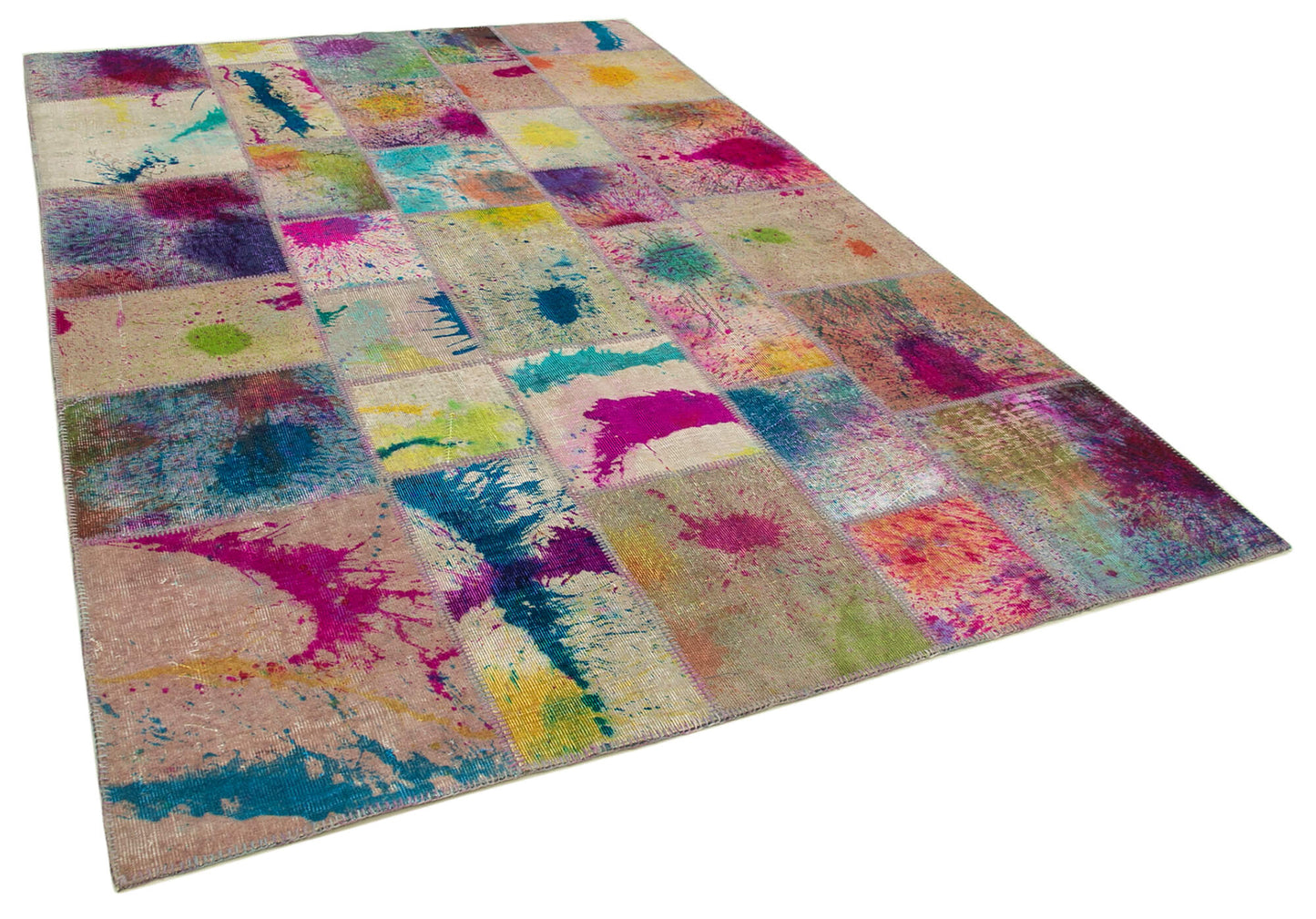 7x10 Multicolor Patchwork Rug - 31346