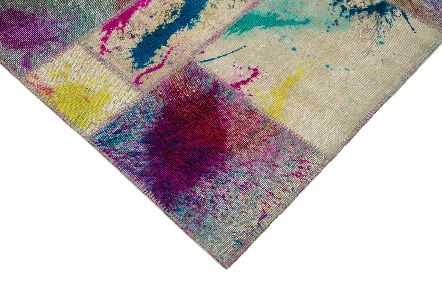 7x10 Multicolor Patchwork Rug - 31346