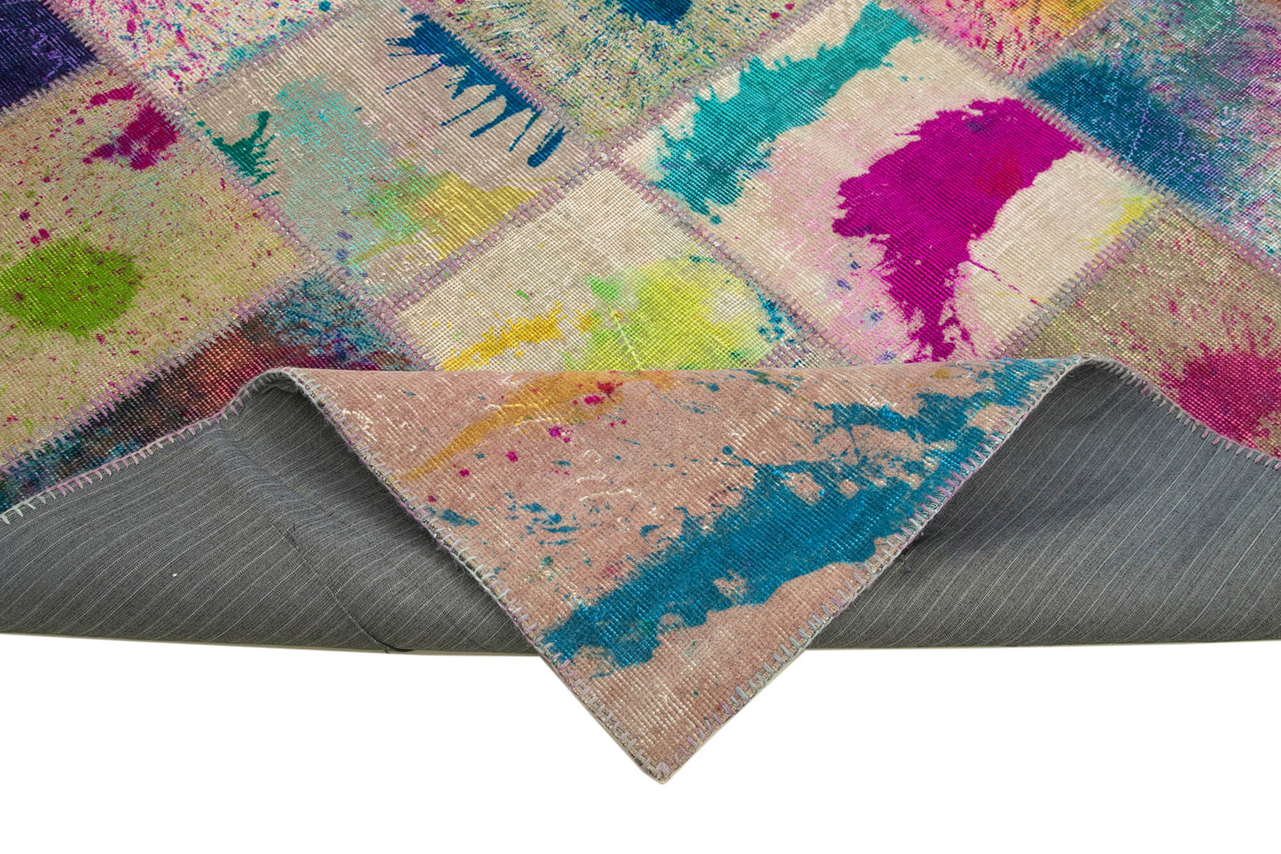 7x10 Multicolor Patchwork Rug - 31346