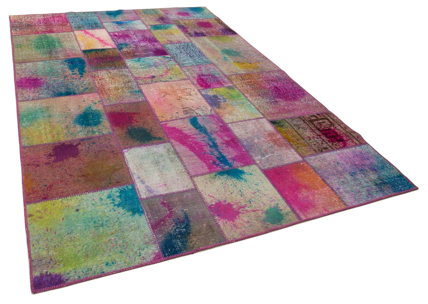 6x10 Multicolor Patchwork Rug - 31349
