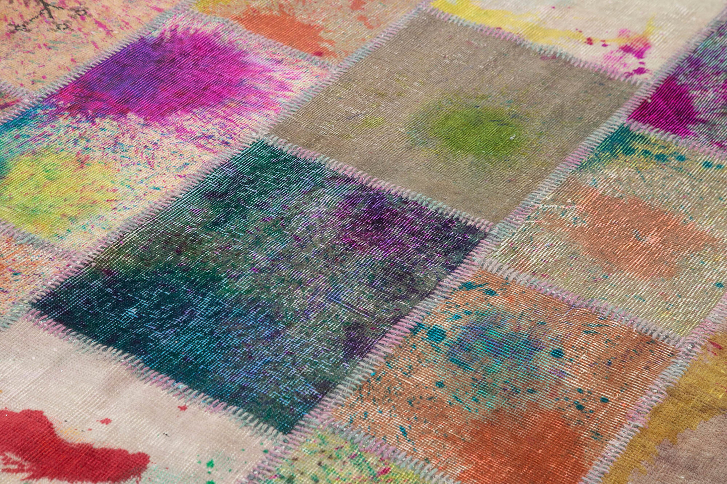 7x10 Multicolor Patchwork Rug - 31354