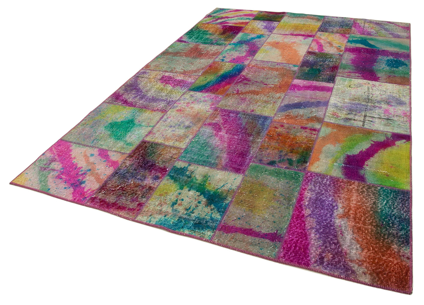 7x10 Multicolor Patchwork Rug - 31367