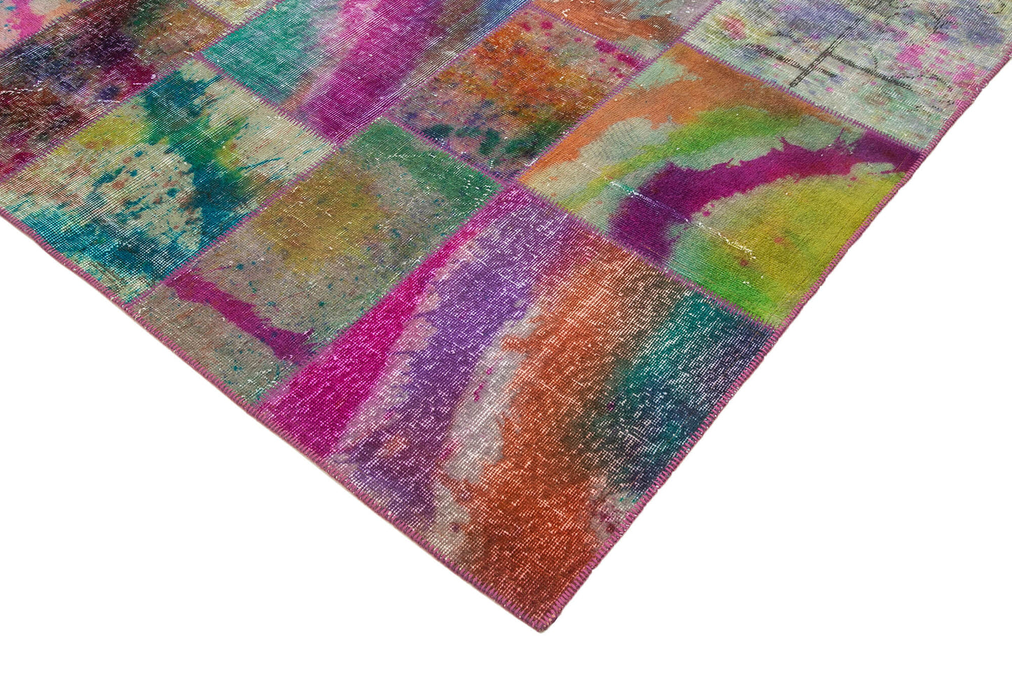 7x10 Multicolor Patchwork Rug - 31367