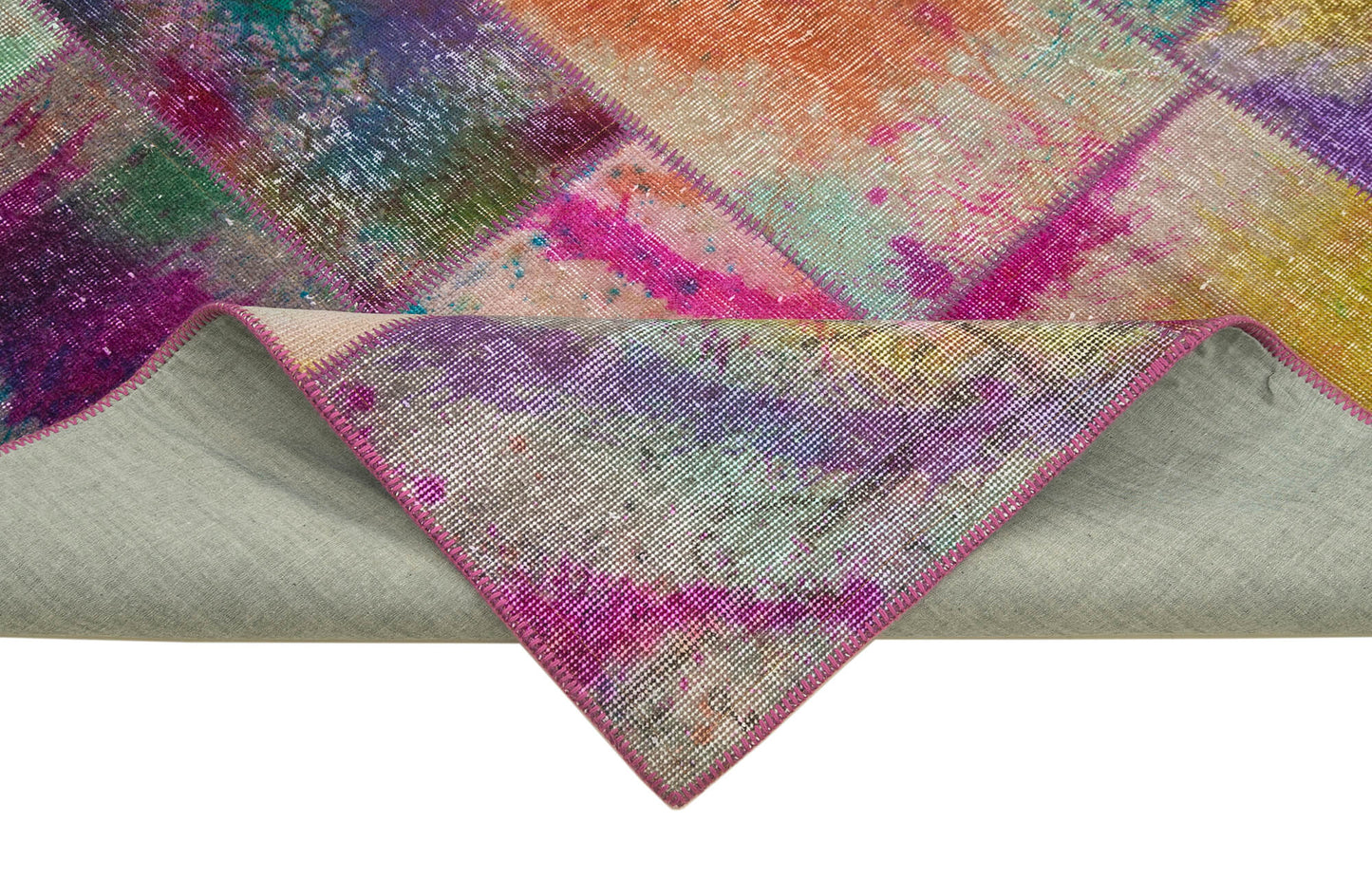 7x10 Multicolor Patchwork Rug - 31367