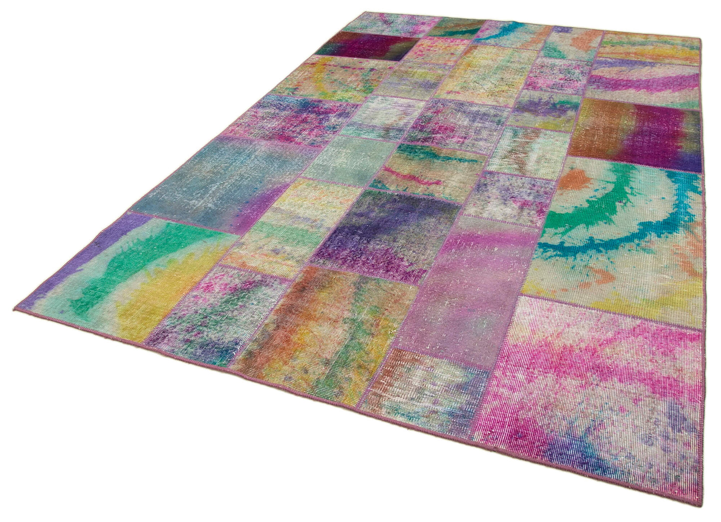 6x10 Multicolor Patchwork Rug - 31377