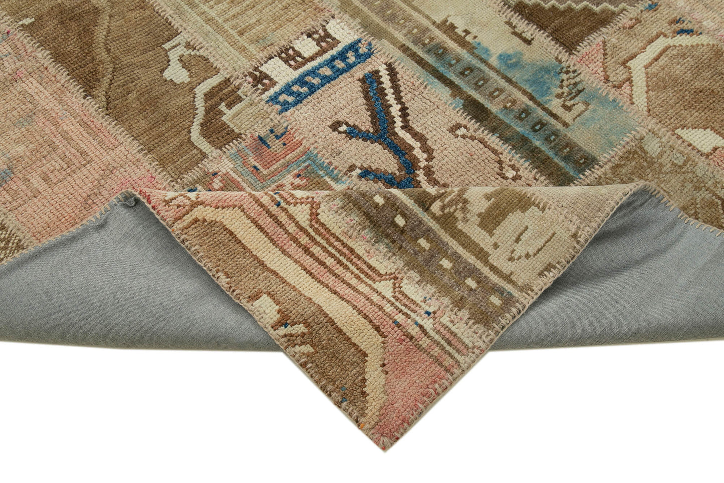 7x10 Beige Patchwork Rug - 31392