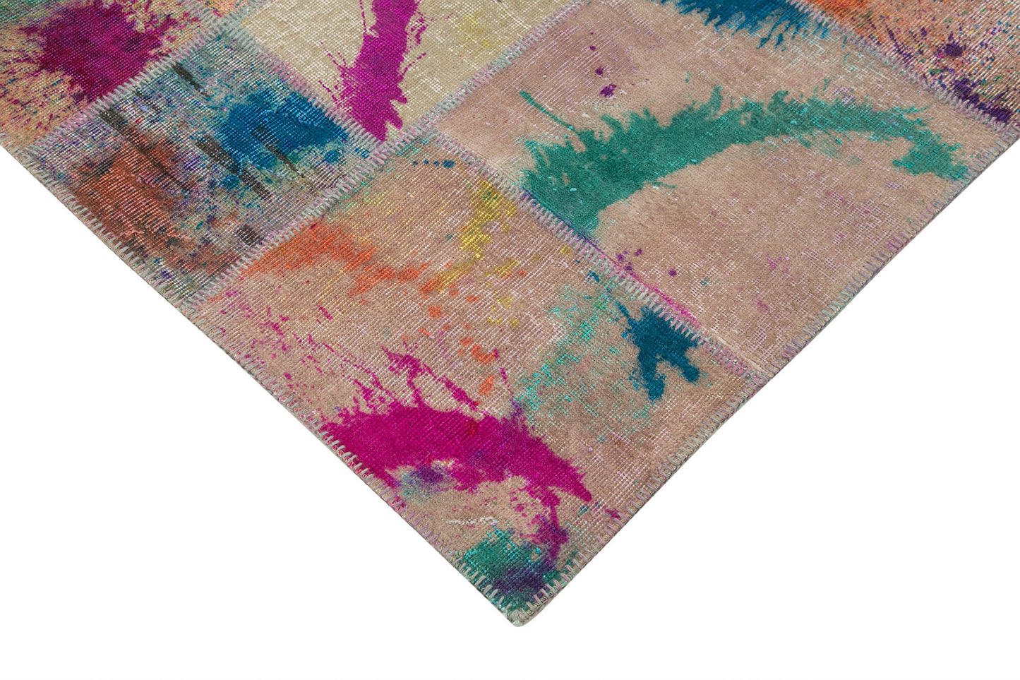 7x10 Multicolor Patchwork Rug - 31404