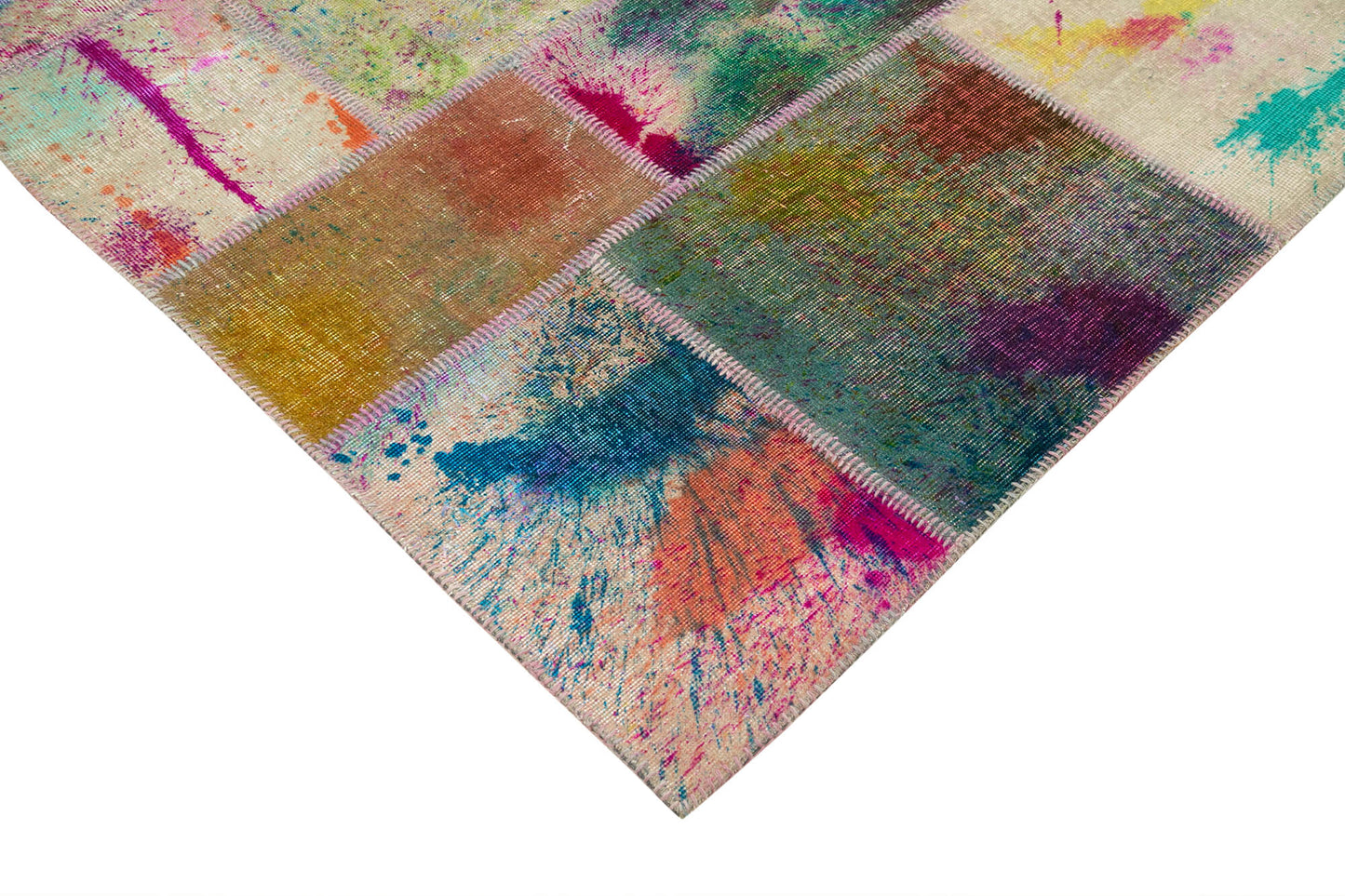 7x10 Multicolor Patchwork Rug - 31406
