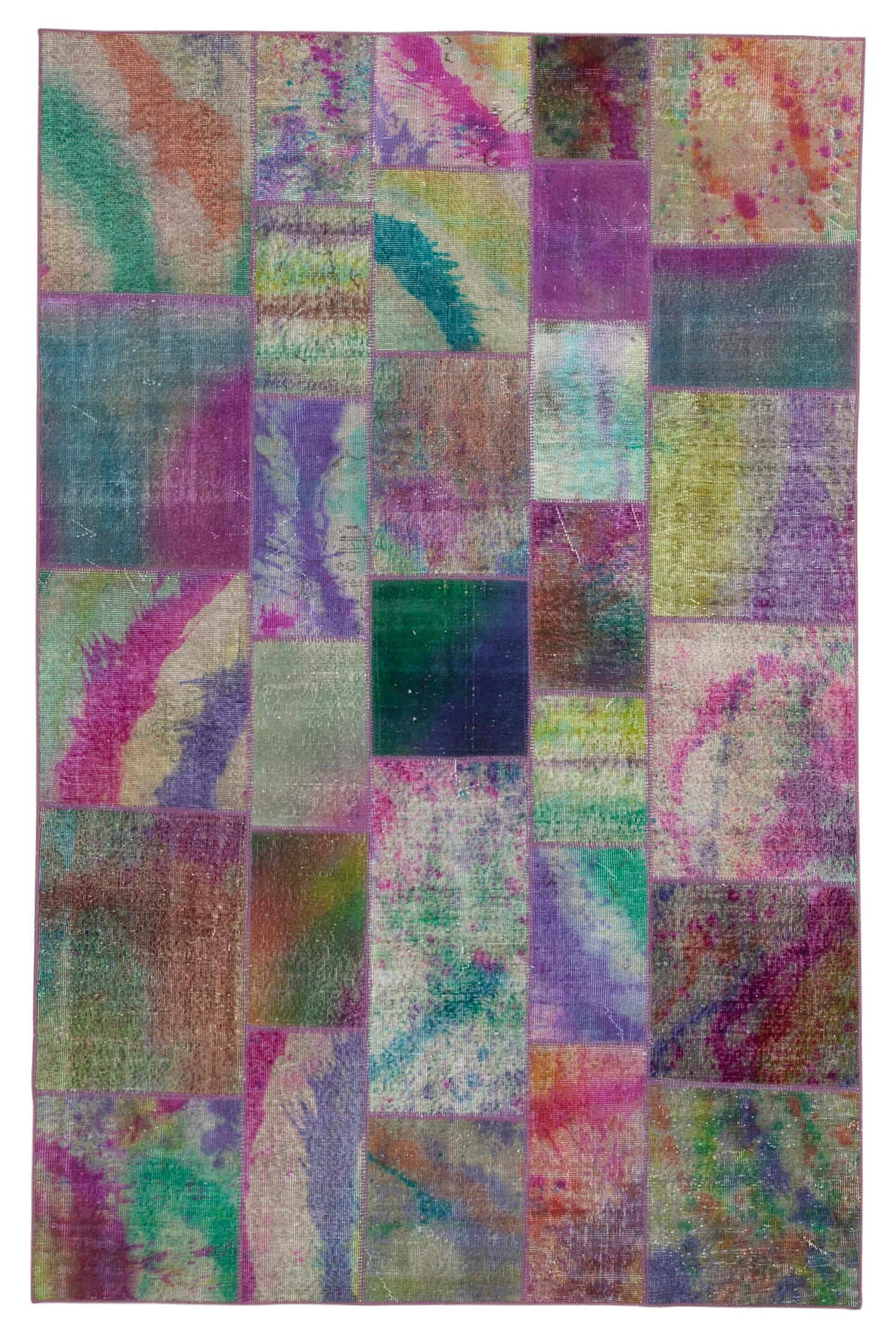 6x10 Multicolor Patchwork Rug - 31430