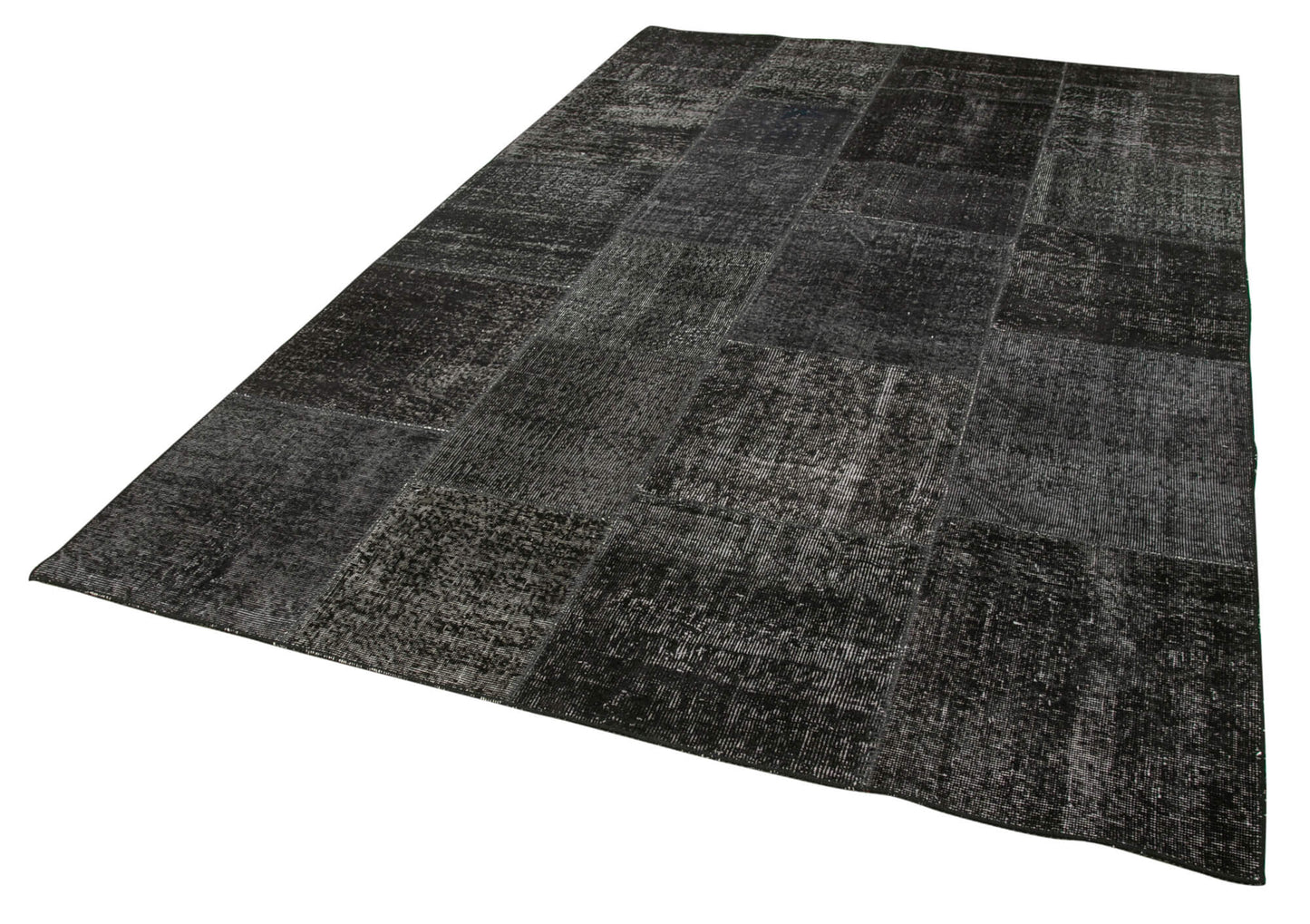 6x10 Black Patchwork Rug - 31438