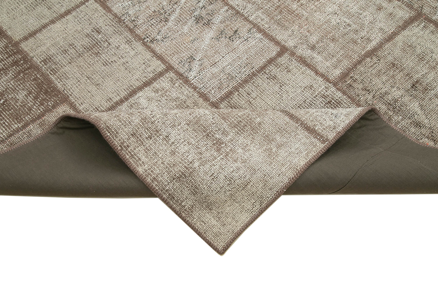 7x10 Brown Patchwork Rug - 31517