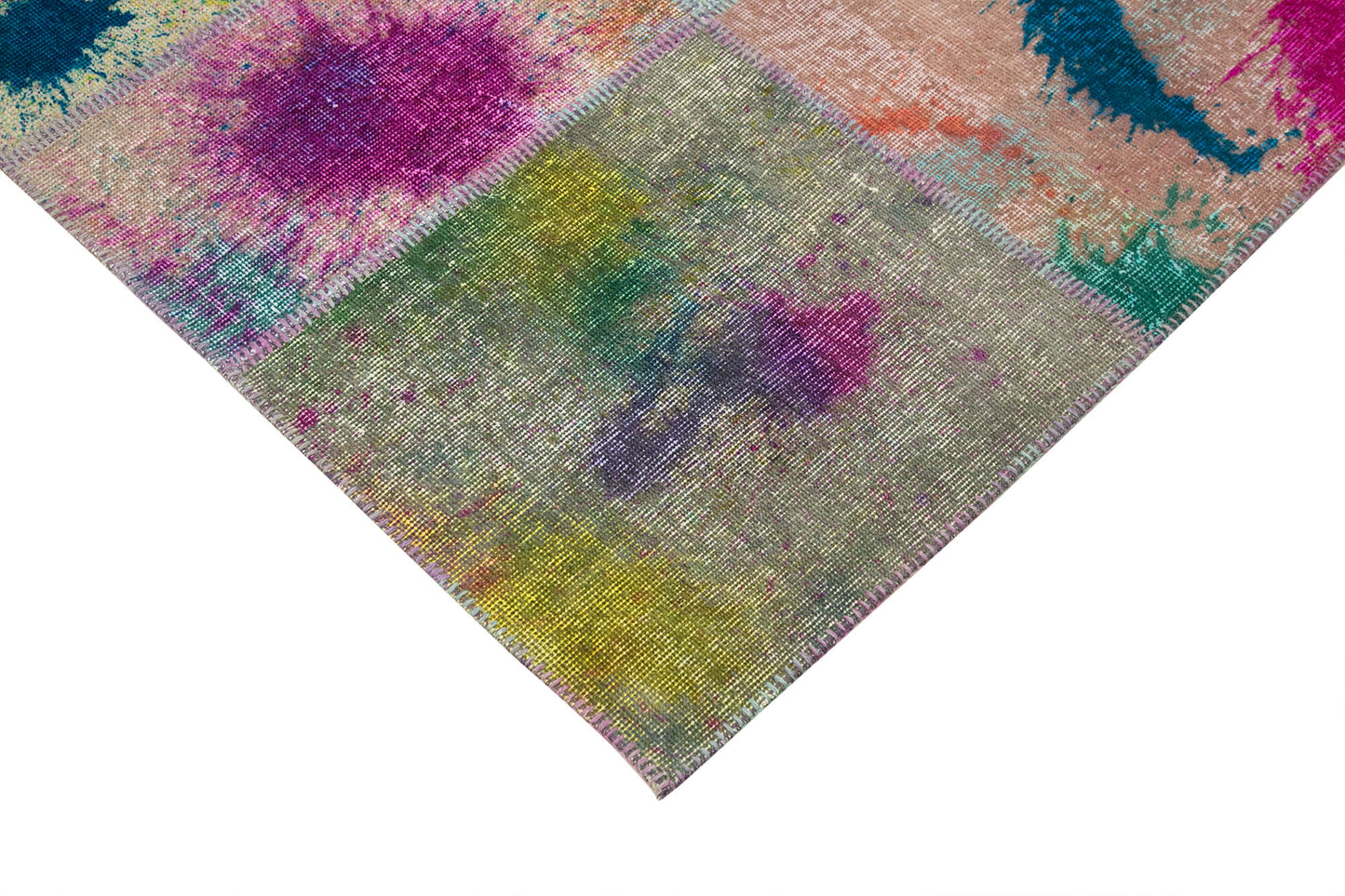 7x10 Multicolor Patchwork Rug - 31554