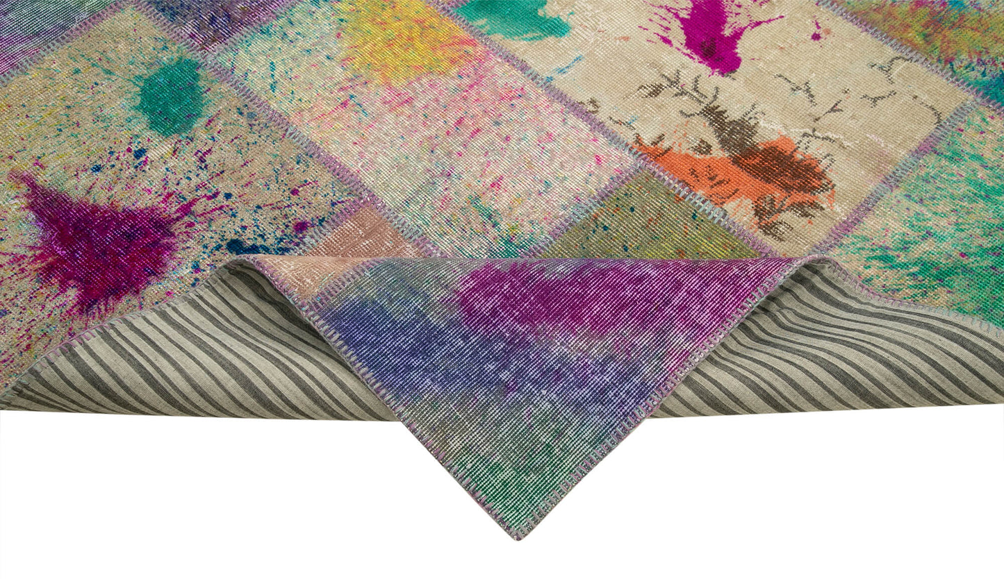 7x10 Multicolor Patchwork Rug - 31554