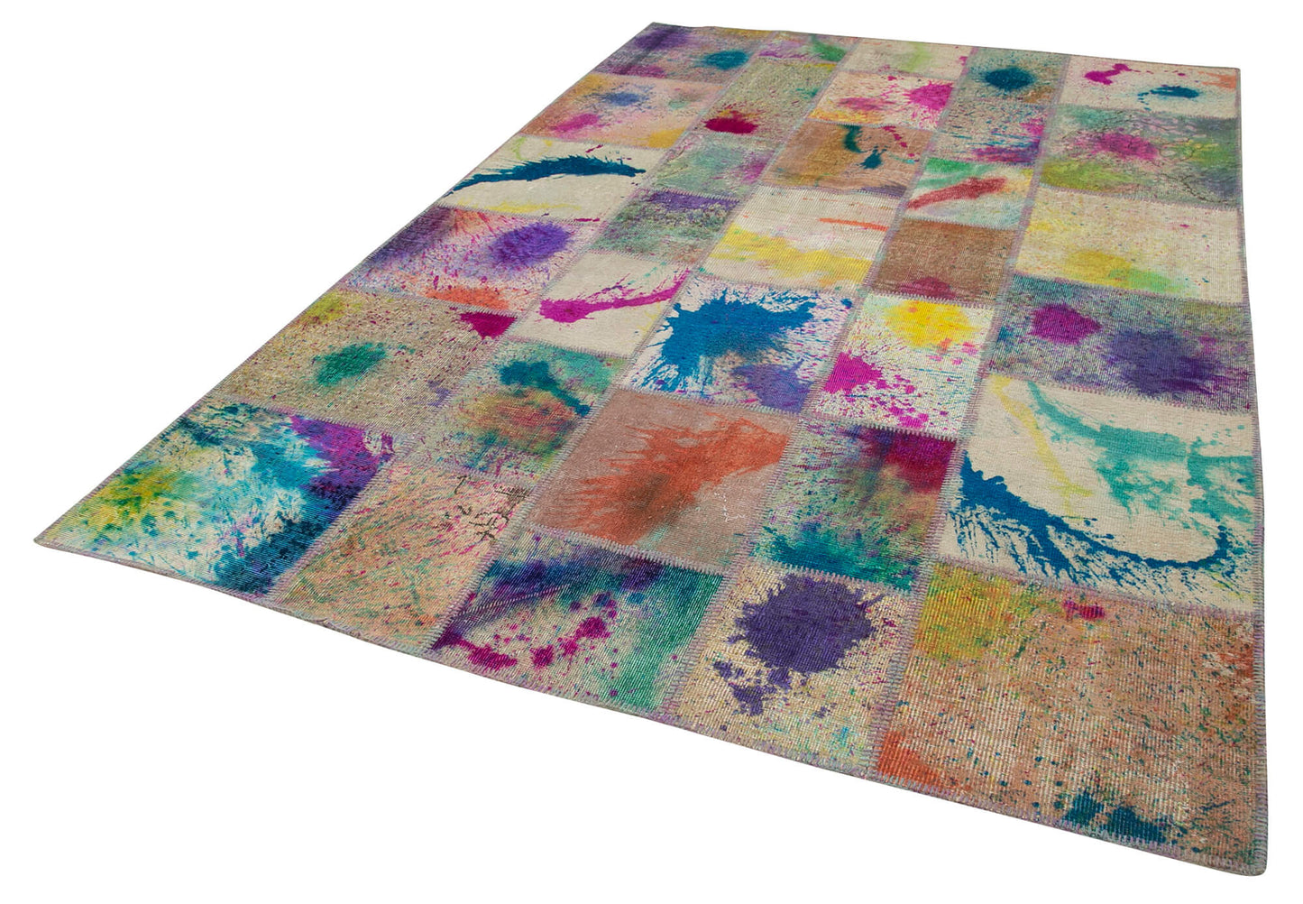 7x10 Multicolor Patchwork Rug - 31558