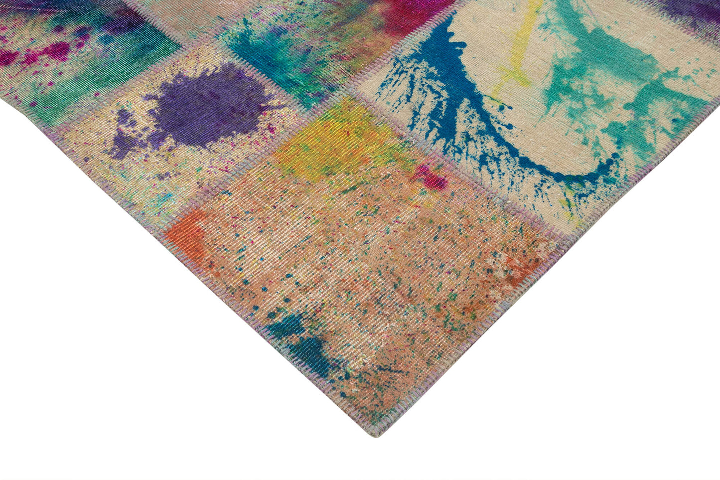 7x10 Multicolor Patchwork Rug - 31558